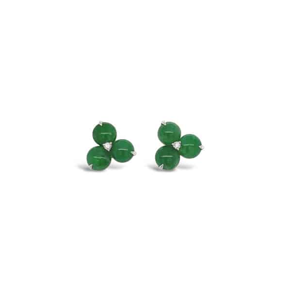 Jade & Diamond Earrings