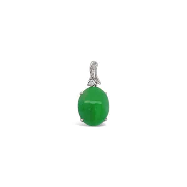 Jade & Diamond Pendant