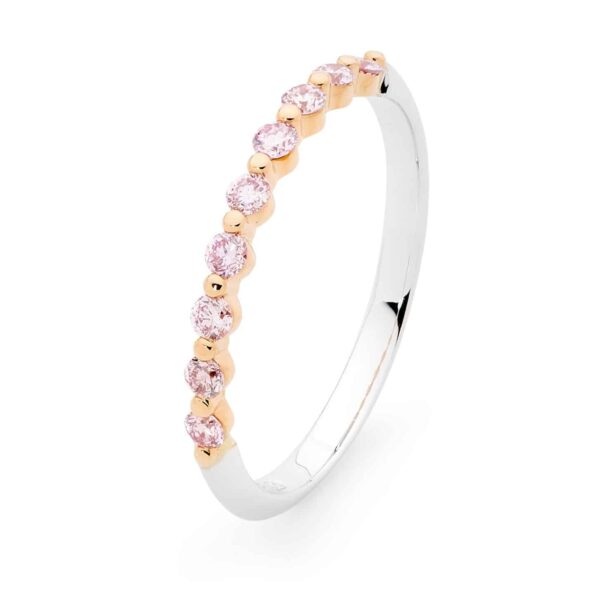 Australian Pink Diamond Wedding Ring