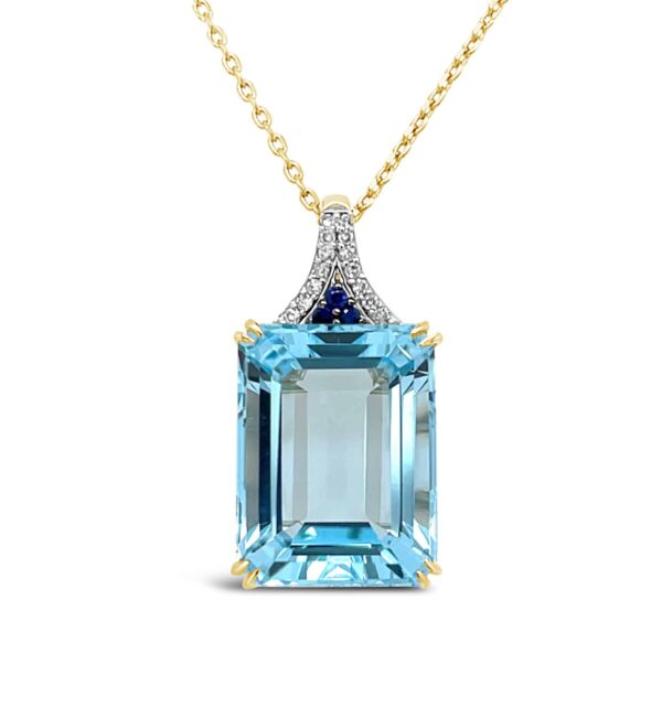 Topaz & Diamond Pendant