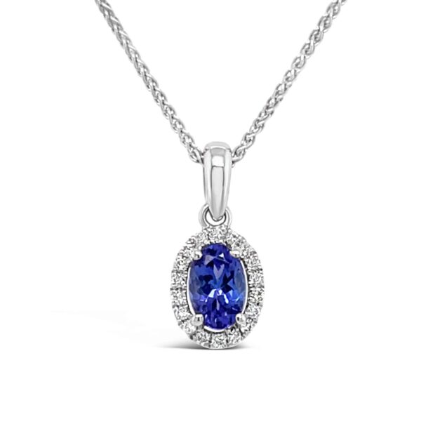 Tanzanite & Diamond Pendant